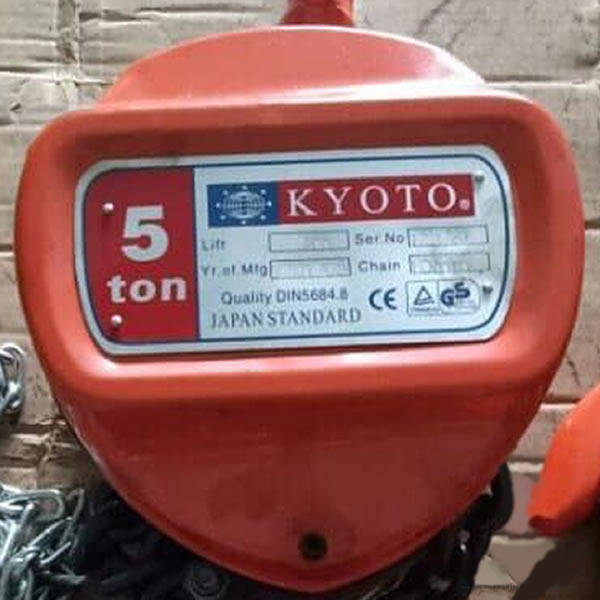 Pa lăng xích kéo tay Kyoto 5 tấn - 3m