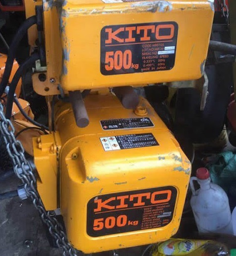 Pa lăng xích điện Nhật bãi 500 kg Kito